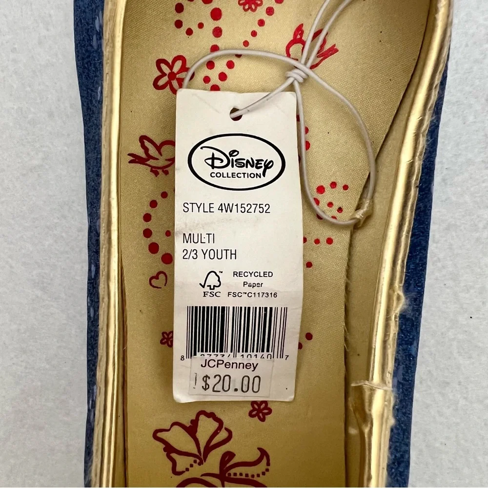 NWT Disney Snow White Sparkly Costume Shoes - Little Girls 2/3 Youth - Picture 8 of 8